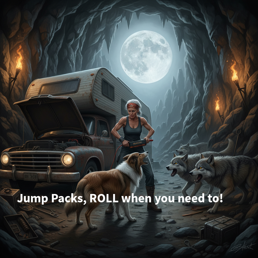 Jump Packs, When Lights on by truck is not